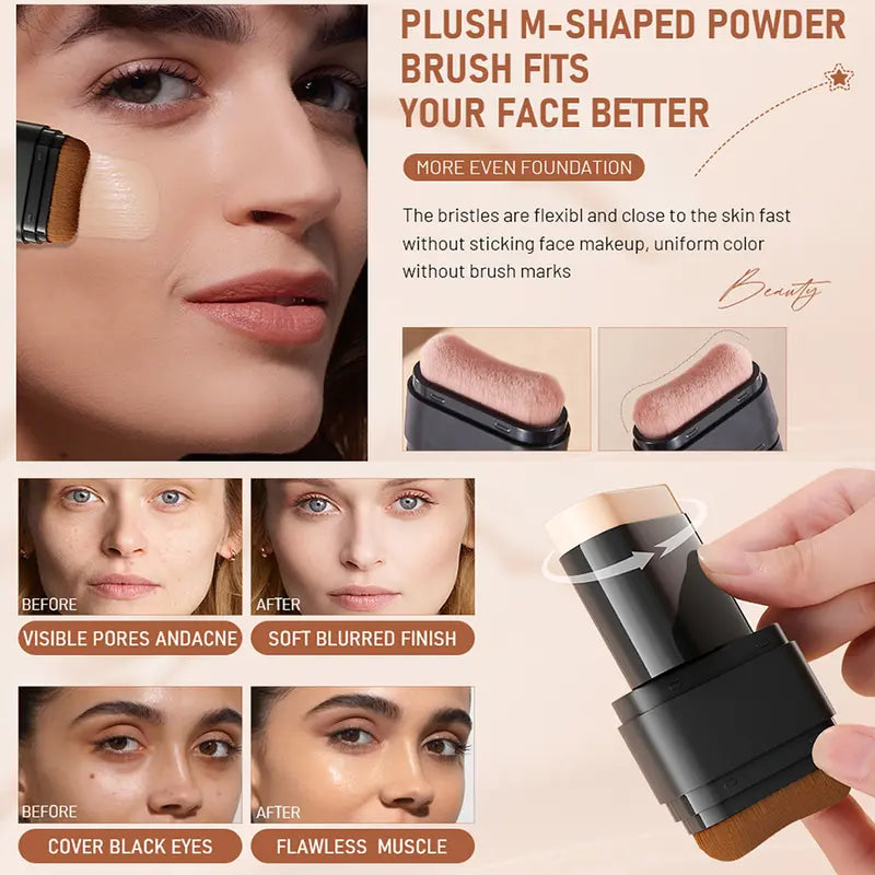 š„Dual-Ended Eraser Foundation Stick: Conceal & Highlight