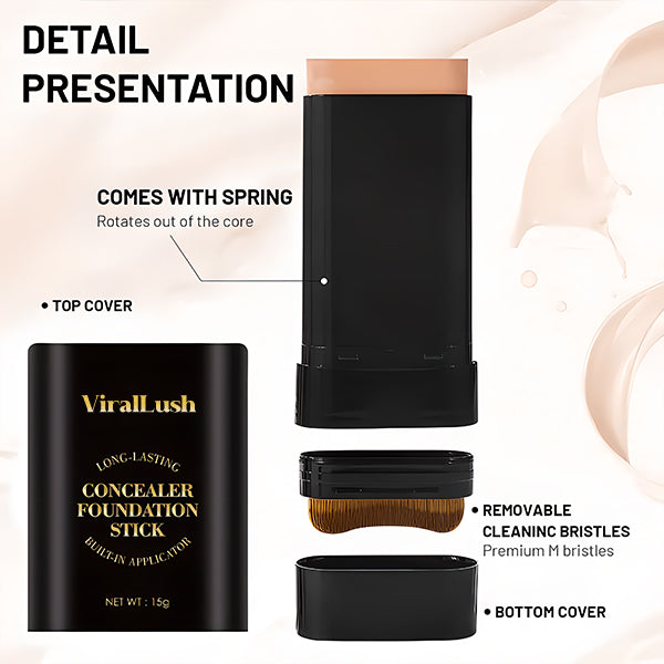 š„Dual-Ended Eraser Foundation Stick: Conceal & Highlight
