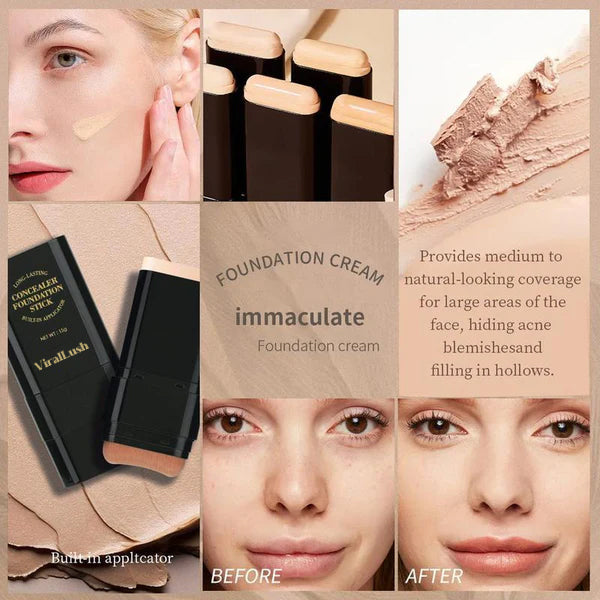 š„Dual-Ended Eraser Foundation Stick: Conceal & Highlight