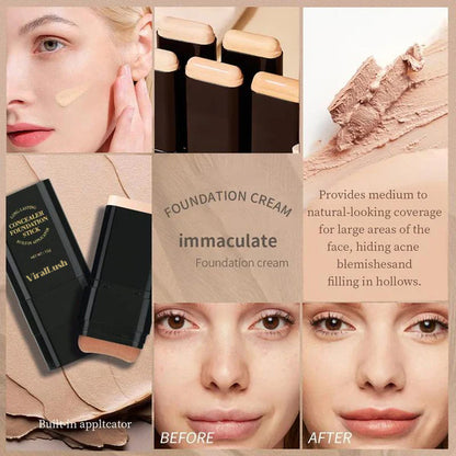 💥Dual-Ended Eraser Foundation Stick: Conceal & Highlight
